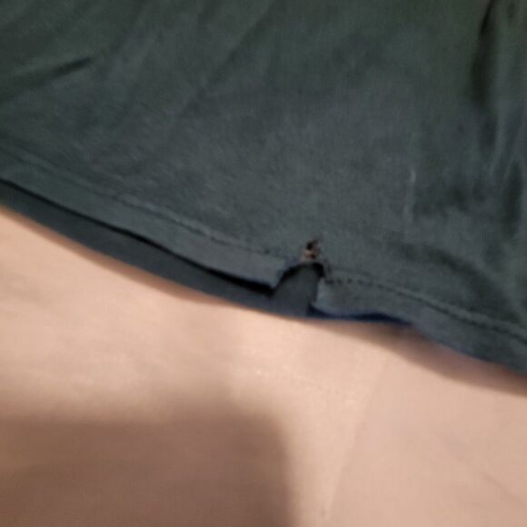 Max Studio Women's Viscose Green V-Neck Criss Cross Waist Dress Size Large - Picture 5 of 8